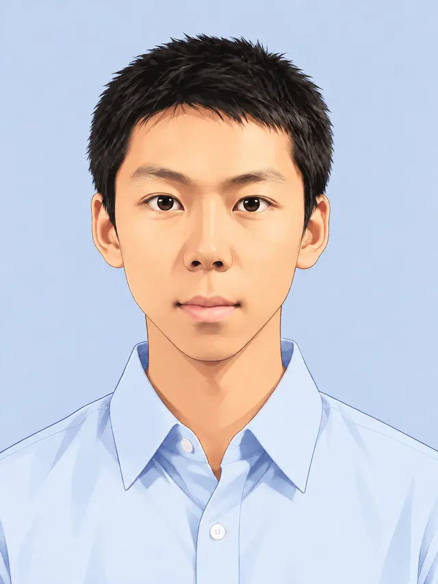 Illustrated portrait of Zhiyuan Wang