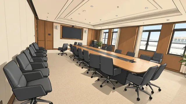 会议室插画 / Meeting room illustration