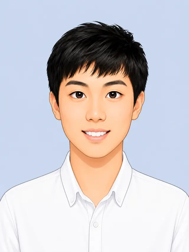 Illustrated portrait of Jingzheng Lin
