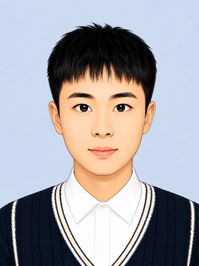 Illustrated portrait of Minghao Chen