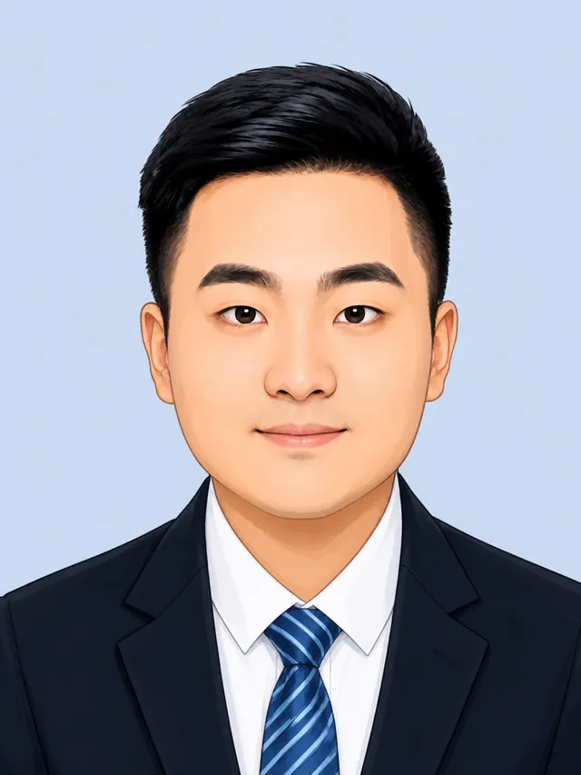 Illustrated portrait of Lisen Liu