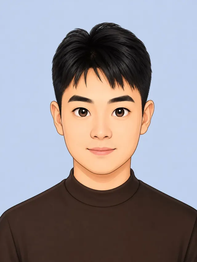 Illustrated portrait of Qixing Wang