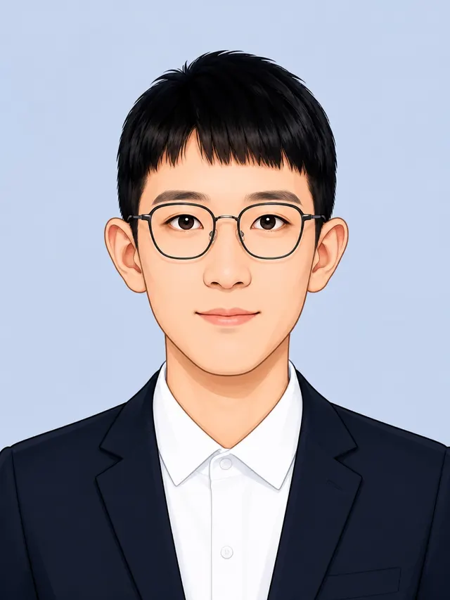 Illustrated portrait of Lihao He