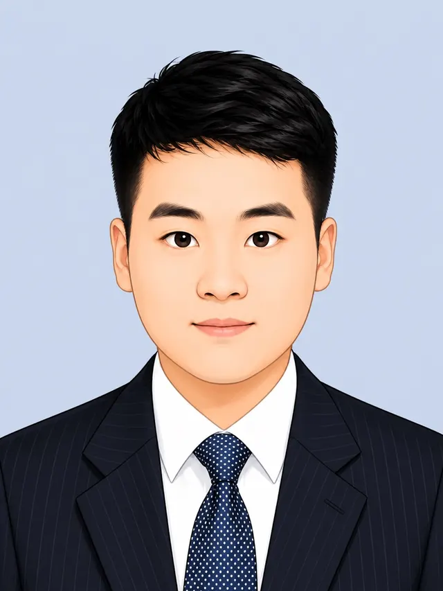 Illustrated portrait of Yaning Feng